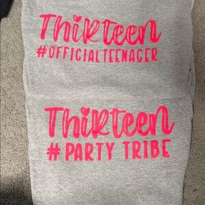 2 Gray and Pink Graphic Tee